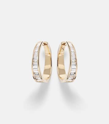 Orecchini a cerchio Meryl Classic in oro 18kt con diamanti | Anita Ko