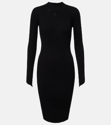 Ribbed-knit jersey mini dress | Courrèges