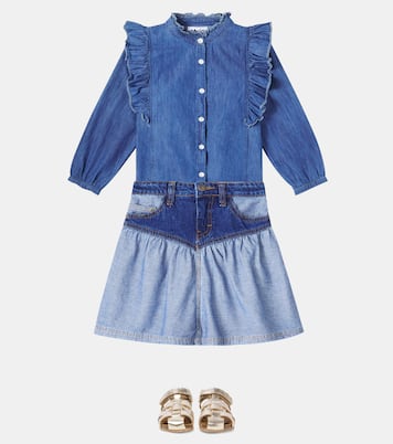 Becca paneled denim skirt | Molo