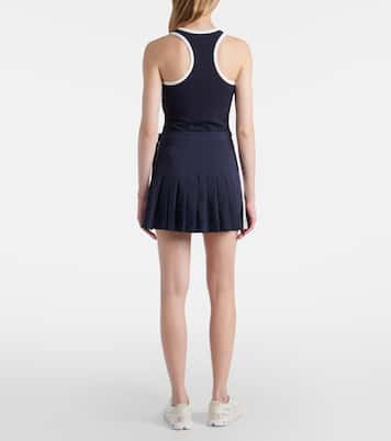 Pleated twill tennis skirt | Tory Burch
