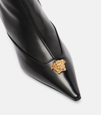 La Medusa 55 leather ankle boots | Versace