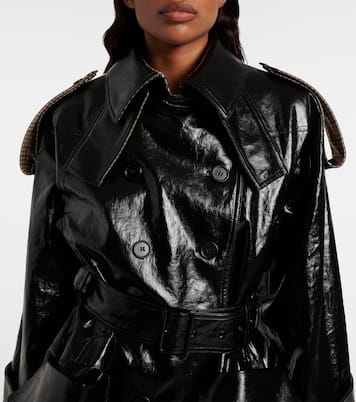 Belted double-breasted linen coat | Chloé