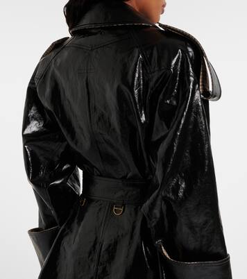 Belted double-breasted linen coat | Chloé