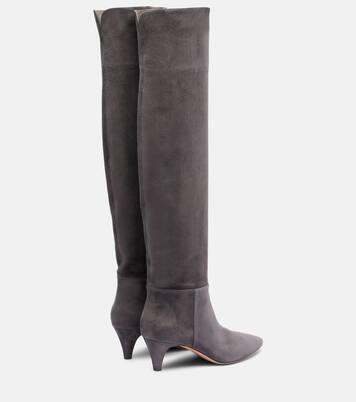 Elise 55 스웨이드 니하이 부츠 | Gianvito Rossi