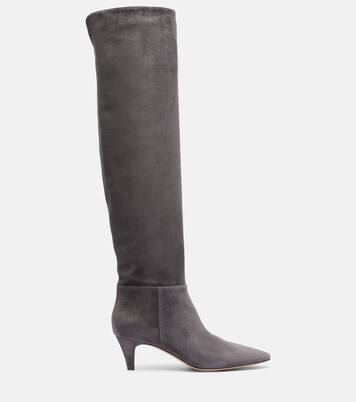 Elise 55 스웨이드 니하이 부츠 | Gianvito Rossi