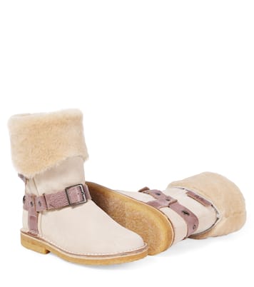 Shearling-lined suede boots | PèPè