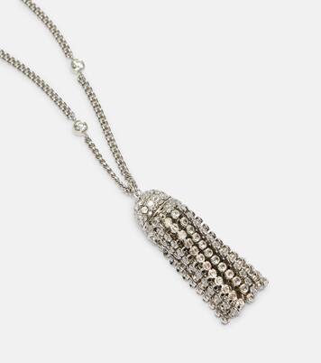 Crystal-embellished pendant necklace | Rabanne