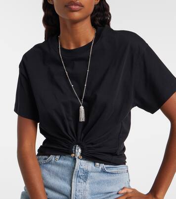 Crystal-embellished pendant necklace | Rabanne