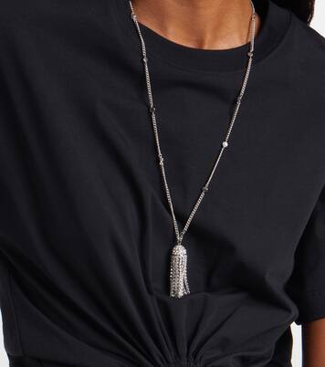 Crystal-embellished pendant necklace | Rabanne