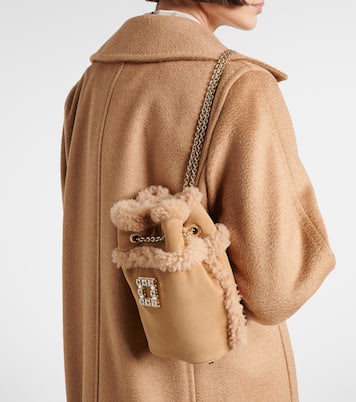 Très Vivier suede and shearling backpack | Roger Vivier