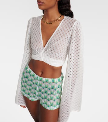 Lamé crop top | Missoni