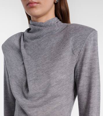 Jersey de cuello alto de lana virgen | The Attico