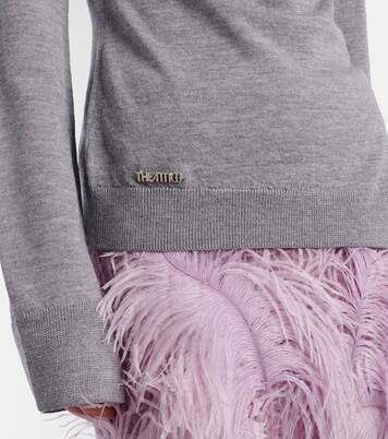 Jersey de cuello alto de lana virgen | The Attico