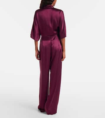 Cropped silk charmeuse top | The Sei