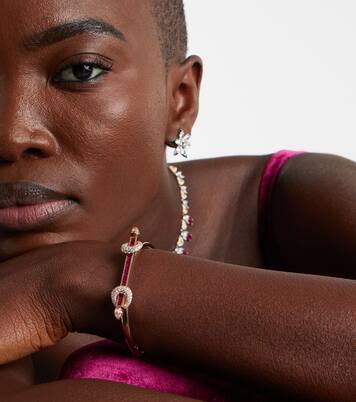 Chakra Icon 18kt rose gold bracelet with gemstones | Ananya