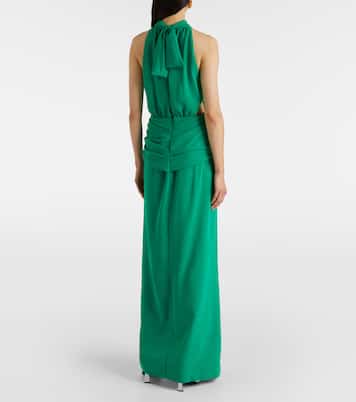 Cutout gathered maxi dress | Johanna Ortiz