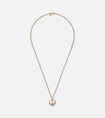 Halskette Wallpaper Heart aus 14kt Gelbgold mit Diamanten | Sydney Evan