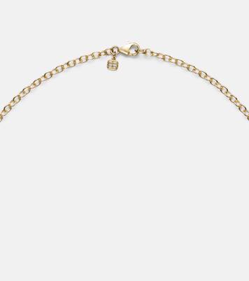 Halskette Wallpaper Heart aus 14kt Gelbgold mit Diamanten | Sydney Evan