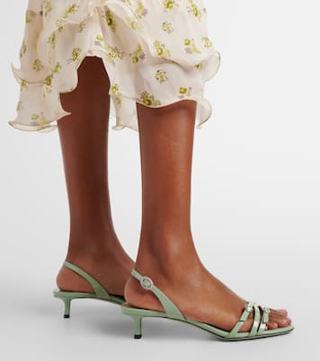 Kaira patent leather slingback sandals | Jimmy Choo