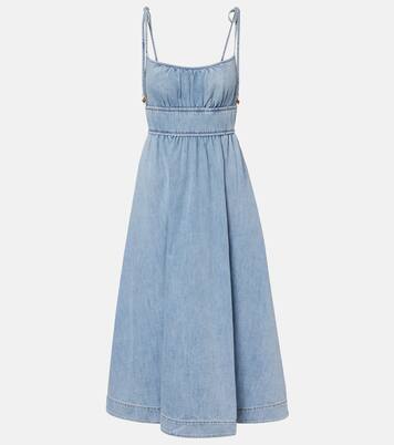 Robe midi Wanderlust en jean | Zimmermann