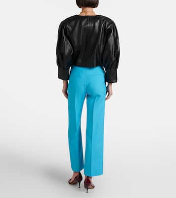 Gerade Cropped-Hose aus Crêpe | Chloé