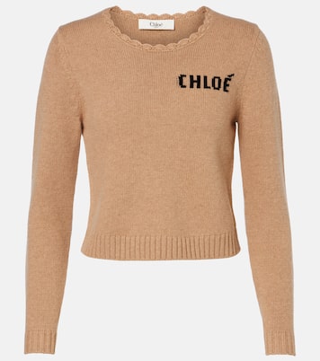 Logo wool and cashmere sweater | Chloé