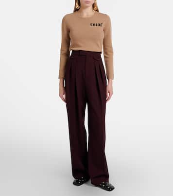 Logo wool and cashmere sweater | Chloé