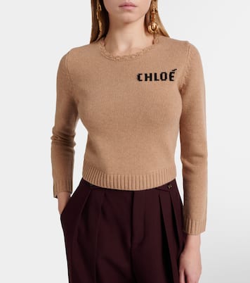 Logo wool and cashmere sweater | Chloé