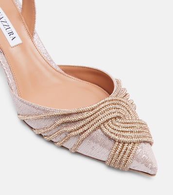 Gatsby 50 embellished slingback pumps | Aquazzura