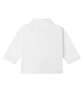 Patch-appliqué denim shirt | Stella McCartney Kids