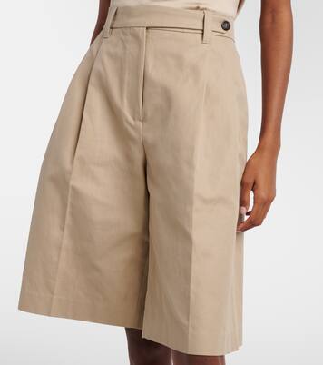 Cotton and linen shorts | Brunello Cucinelli
