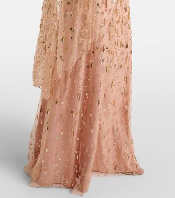 Hestia embellished caped gown | Jenny Packham