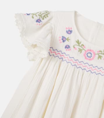 Ana embroidered cotton muslin dress | Louise Misha