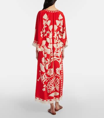 Belted printed silk kaftan | Eres