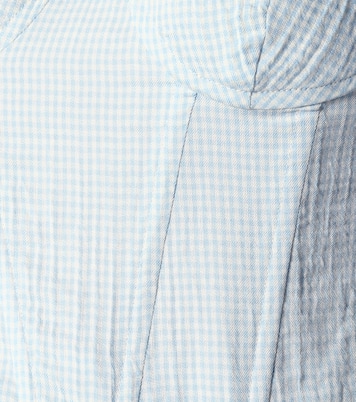 Top Oceanic de algodón con diseño gingham | Brock Collection