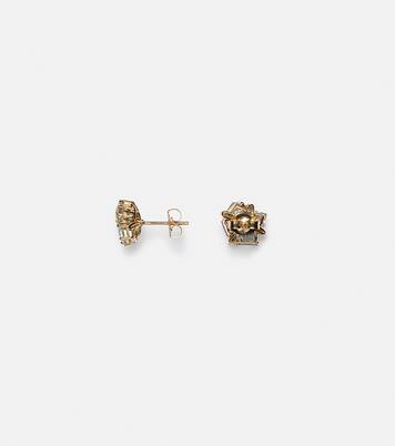 Pastel Blossom 14kt gold earrings with amethysts, topaz and diamonds | Suzanne Kalan