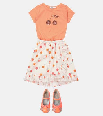 Falda Sveva de algodón estampada | Bonpoint
