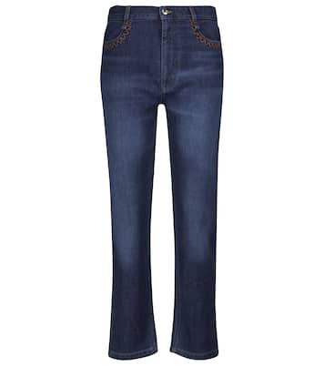 Jeans rectos de tiro alto | Chloé