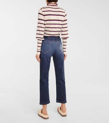 Jeans rectos de tiro alto | Chloé