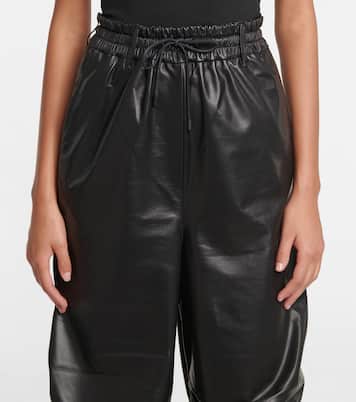Gines wide-leg leather sweatpants | Petar Petrov
