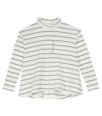 Gestreiftes Top aus Baumwolle | Brunello Cucinelli Kids