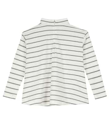 Gestreiftes Top aus Baumwolle | Brunello Cucinelli Kids