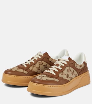 Sneakers GG aus Canvas und Leder | Gucci