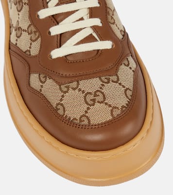 Sneakers GG aus Canvas und Leder | Gucci