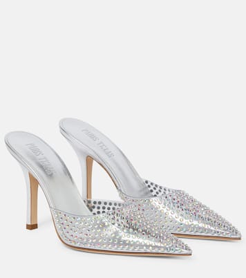 Hollywood embellished PVC mules | Paris Texas