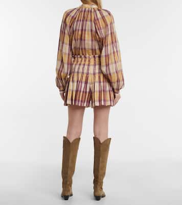 Bayowel shirred cotton shorts | Marant Etoile