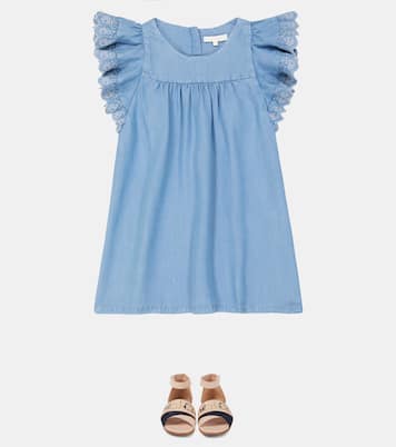 Sandales en cuir à logo | Chloé Kids
