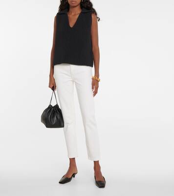Jeans skinny de tiro alto cropped | Re/Done