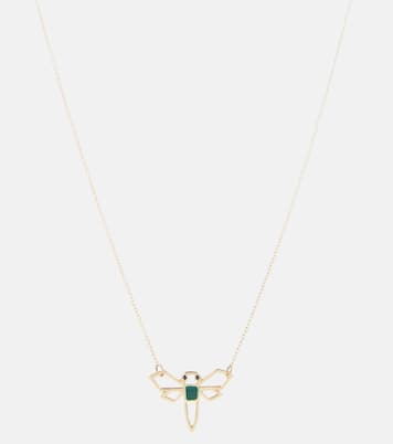 Collier Libelula en or 9 ct et émeraude | Aliita
