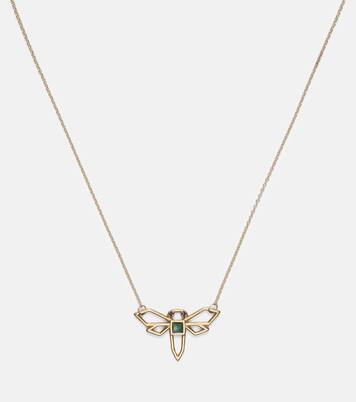 Collier Libelula en or 9 ct et émeraude | Aliita